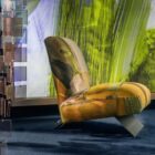 Luksusowy fotel na metalowej podstawie Aries Art Visionnaire ekskluzywne meble Luxarte