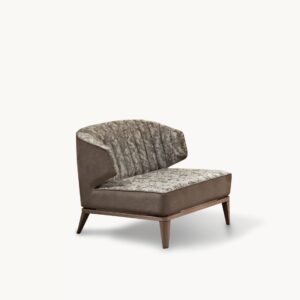 Fotel na drewnianych nóżkach Blondie Visionnaire luksusowe meble Luxarte