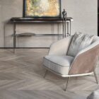 Fotel na metalowych nóżkach Visionnaire luksusowe meble Luxarte