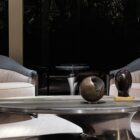 Luksusowy fotel na metalowej podstawie Grace Visionnaire Luxarte