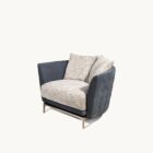 Fotel z pikowanym oparciem Legend Visionnaire luksusowe meble do salonu Luxarte