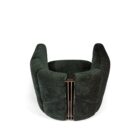 Ekskluzywny fotel z metalowymi wstawkami Petra Visionnaire luksusowe meble do salonu Luxarte